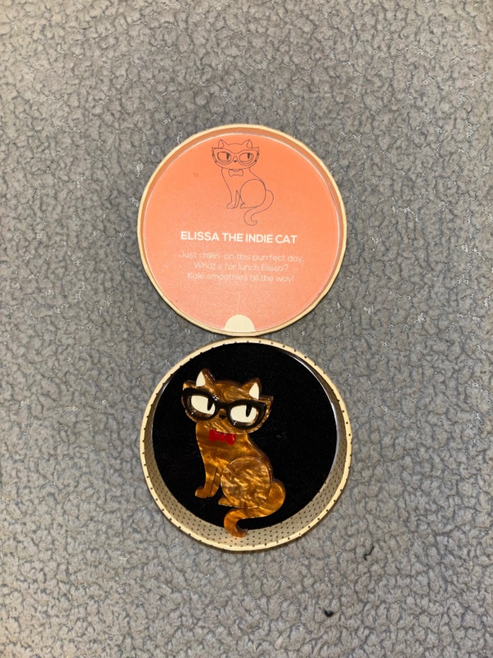 Erstwilder Elissa The Indie Cat Brooch